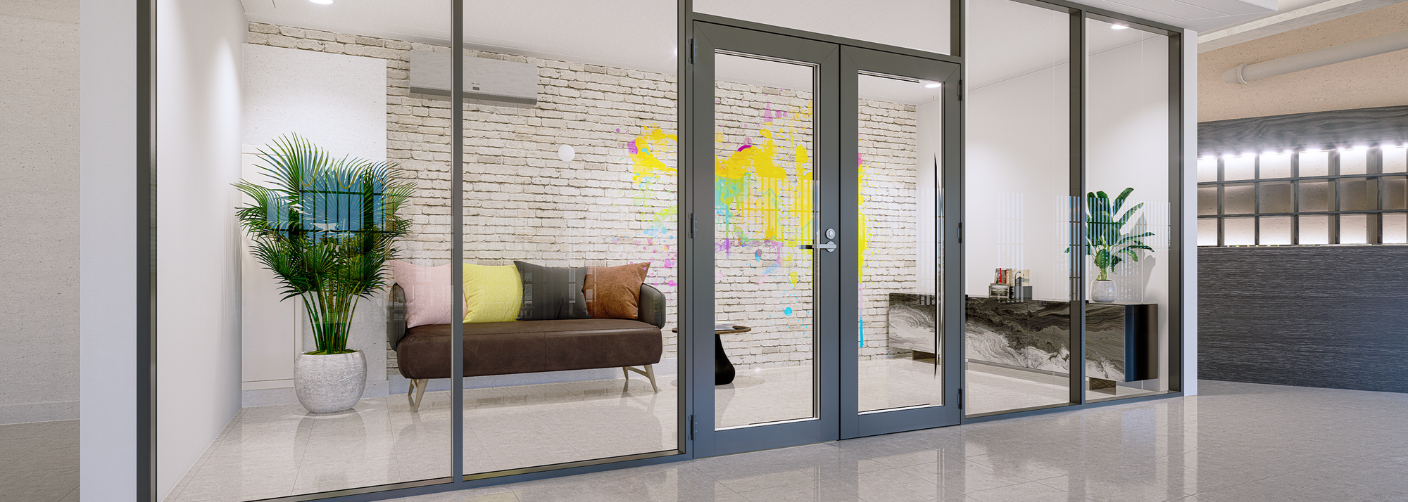 Acoustic Aluminium Doors