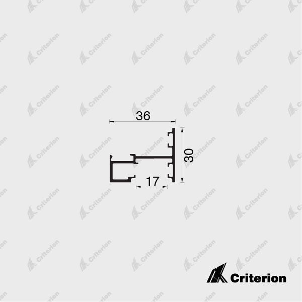 CI-S3619 Svelte 36 Midrail (Partition)