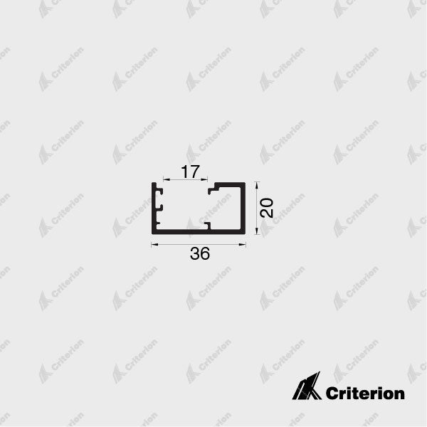 CI-S3633 Svelte 36 Offset Glazing Frame