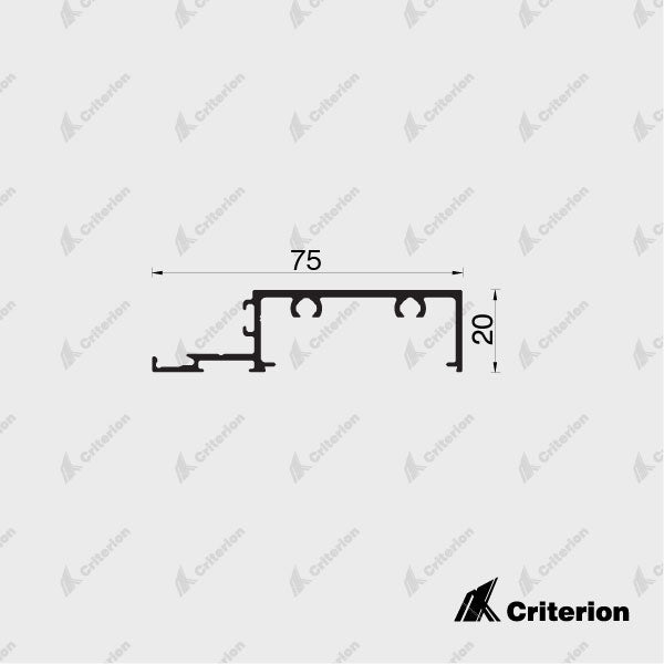 CI-S7553 Svelte 75 Offset Sill